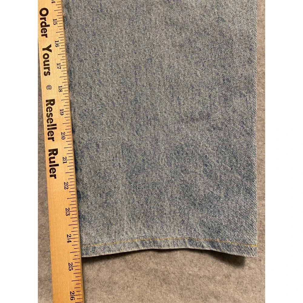Vintage Fornari Jeans Womens 28 Blue Light Wash Denim 90s Italian Hi Rise Cotton - Picture 16 of 16